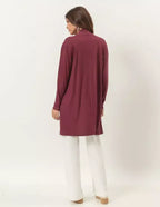 CARDIGAN CURTO MALBEC