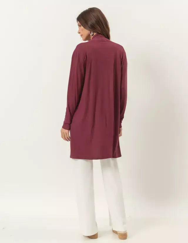 CARDIGAN CURTO MALBEC