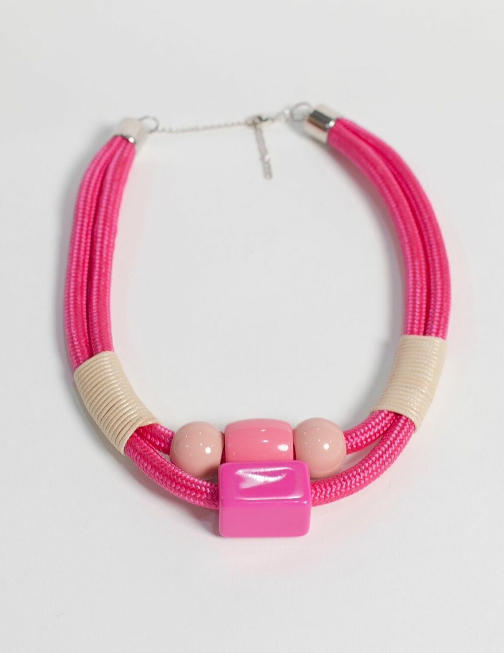 Colar Corda Pink Geométrico