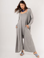 CONJUNTO VERONICA MESCLA E CARDIGAN MESCLA