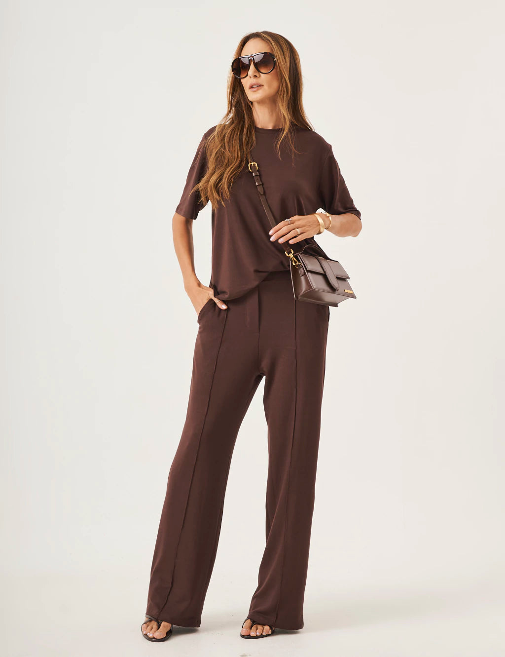 Conjunto Blair Marrom