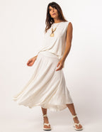 Saia Midi Eloa OFF White