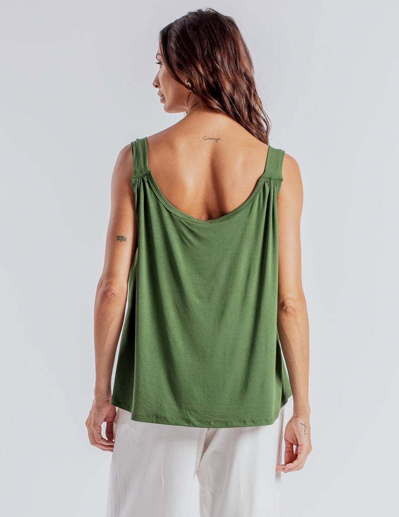 BLUSA REGATA ATENAS VERDE MILITAR
