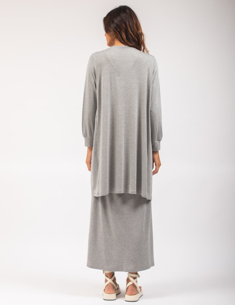 Vestido Luciana Mescla e Cardigan Mescla
