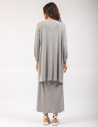 Vestido Luciana Mescla e Cardigan Mescla