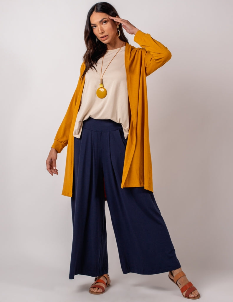 Cardigan Curto Mostarda U