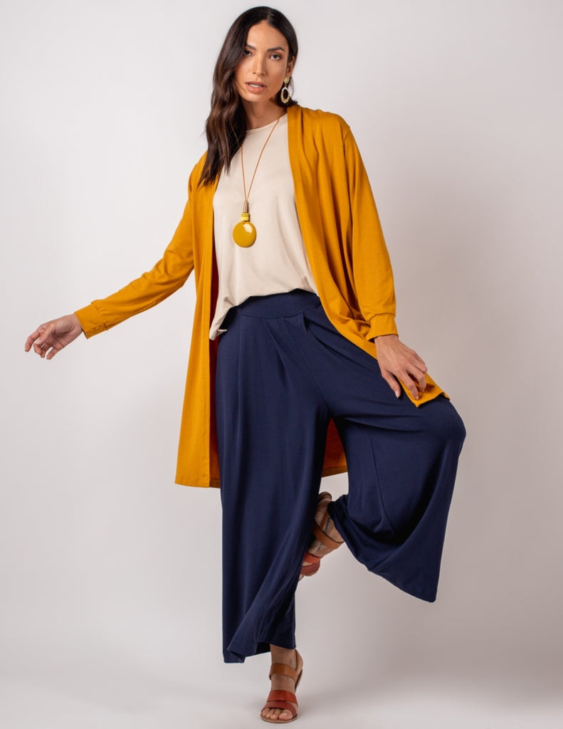 Cardigan Curto Mostarda U