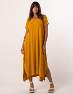 Vestido Aretha Mostarda
