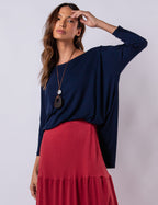 BLUSA GOLA CARECA MARINHO