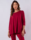 BLUSA GOLA CARECA BORDÔ