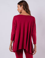 BLUSA GOLA CARECA BORDÔ