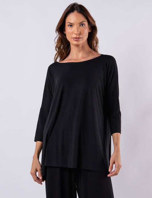 BLUSA GOLA CARECA PRETO