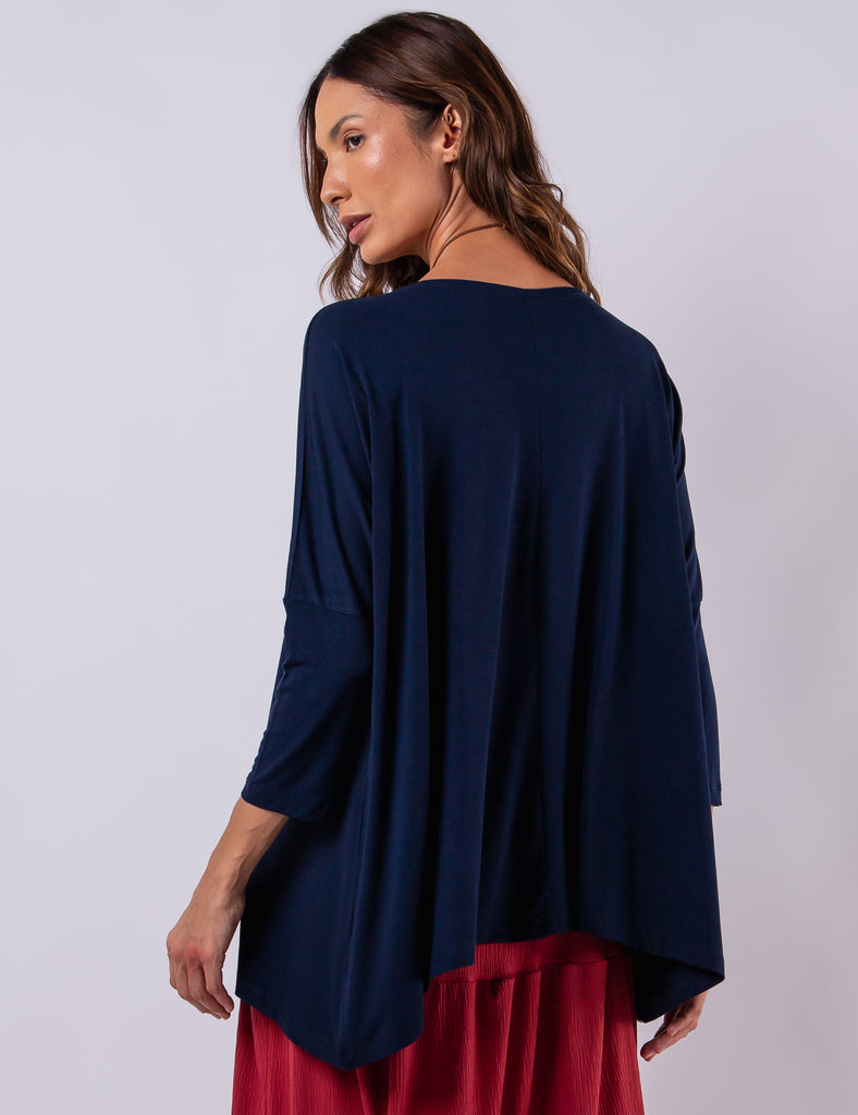 BLUSA GOLA CARECA MARINHO