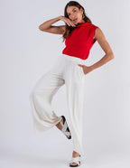 CALÇA MOLETINHO BARBARA OFF WHITE