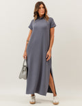 Vestido Agnes Cinza Chumbo