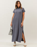 Vestido Agnes Cinza Chumbo