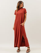 Vestido Agnes Canela