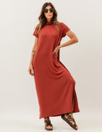 Vestido Agnes Canela