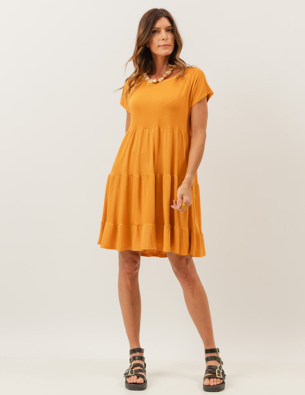 Vestido Manuela Mostarda