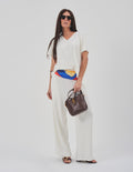 Conjunto Blusa Maria Off White e Calça Panamá Off White