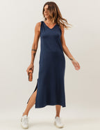 Vestido Esmeralda Azul Marinho