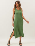 Vestido Esmeralda Verde Militar