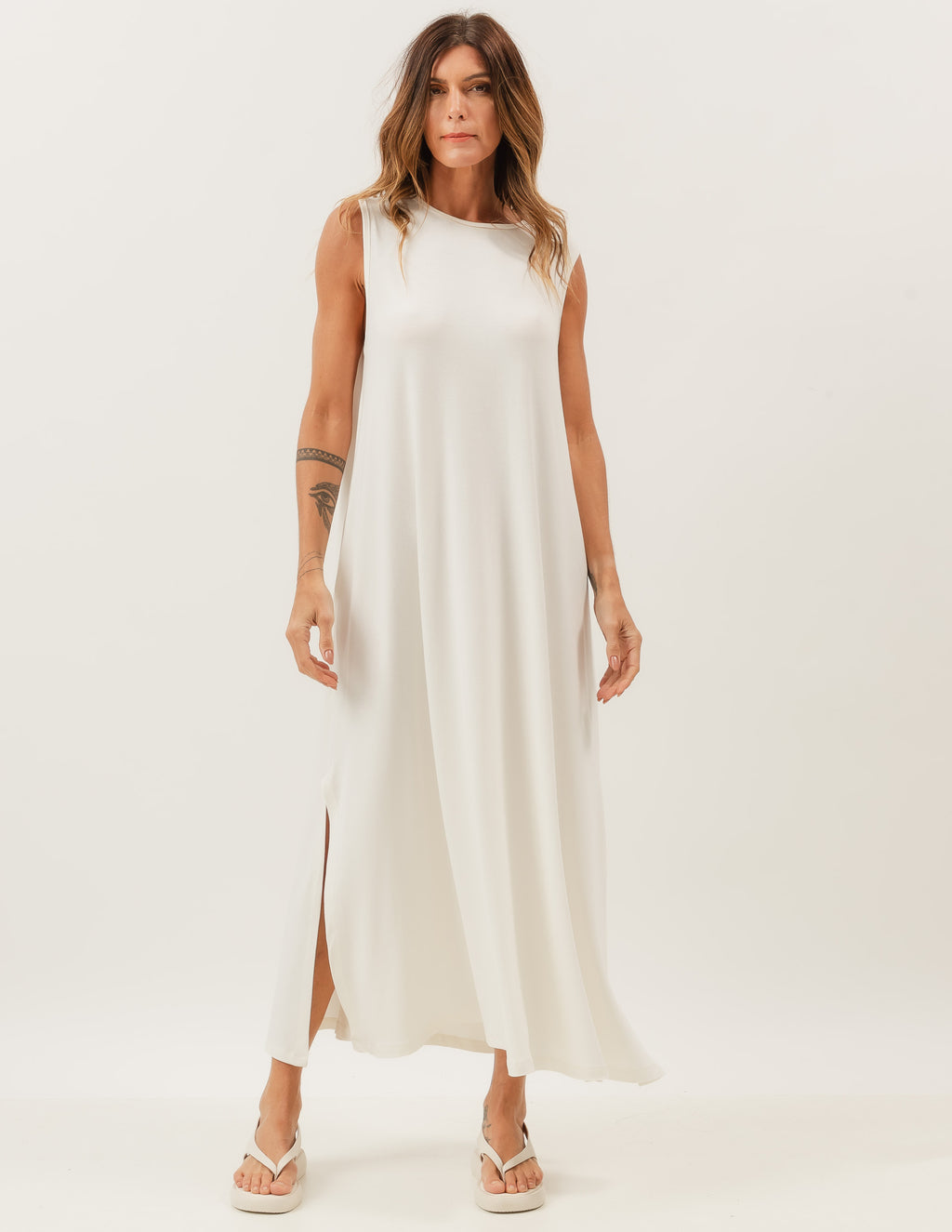 Vestido Longo Clara Off White