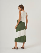 Vestido Charlotte Duo Verde Militar