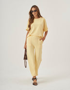 Conjunto Elisa Amarelo Manteiga