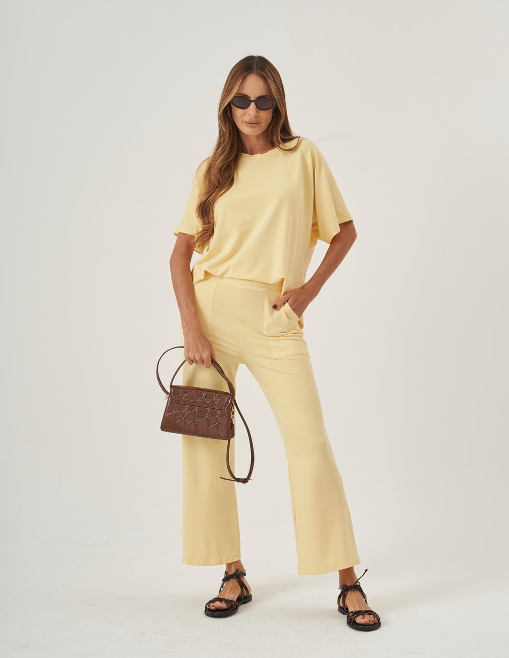 Conjunto Elisa Amarelo Manteiga
