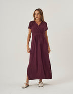 Vestido Claudia Malbec
