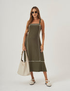 Vestido Antonella Verde Militar