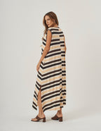 Vestido Clara Listrado Tricolor