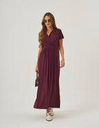 Vestido Claudia Malbec