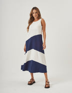 Vestido Charlotte Duo Azul Marinho