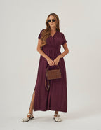 Vestido Claudia Malbec