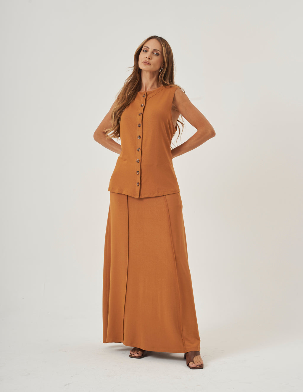 Conjunto Melanie Caramelo