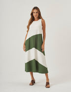 Vestido Charlotte Duo Verde Militar