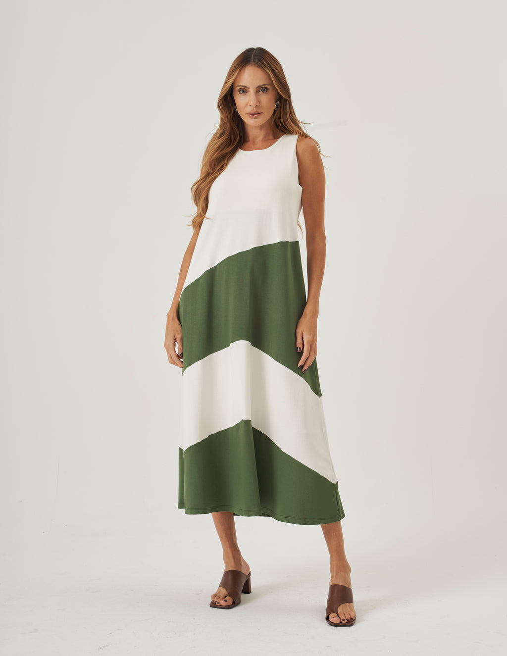 Vestido Charlotte Duo Verde Militar