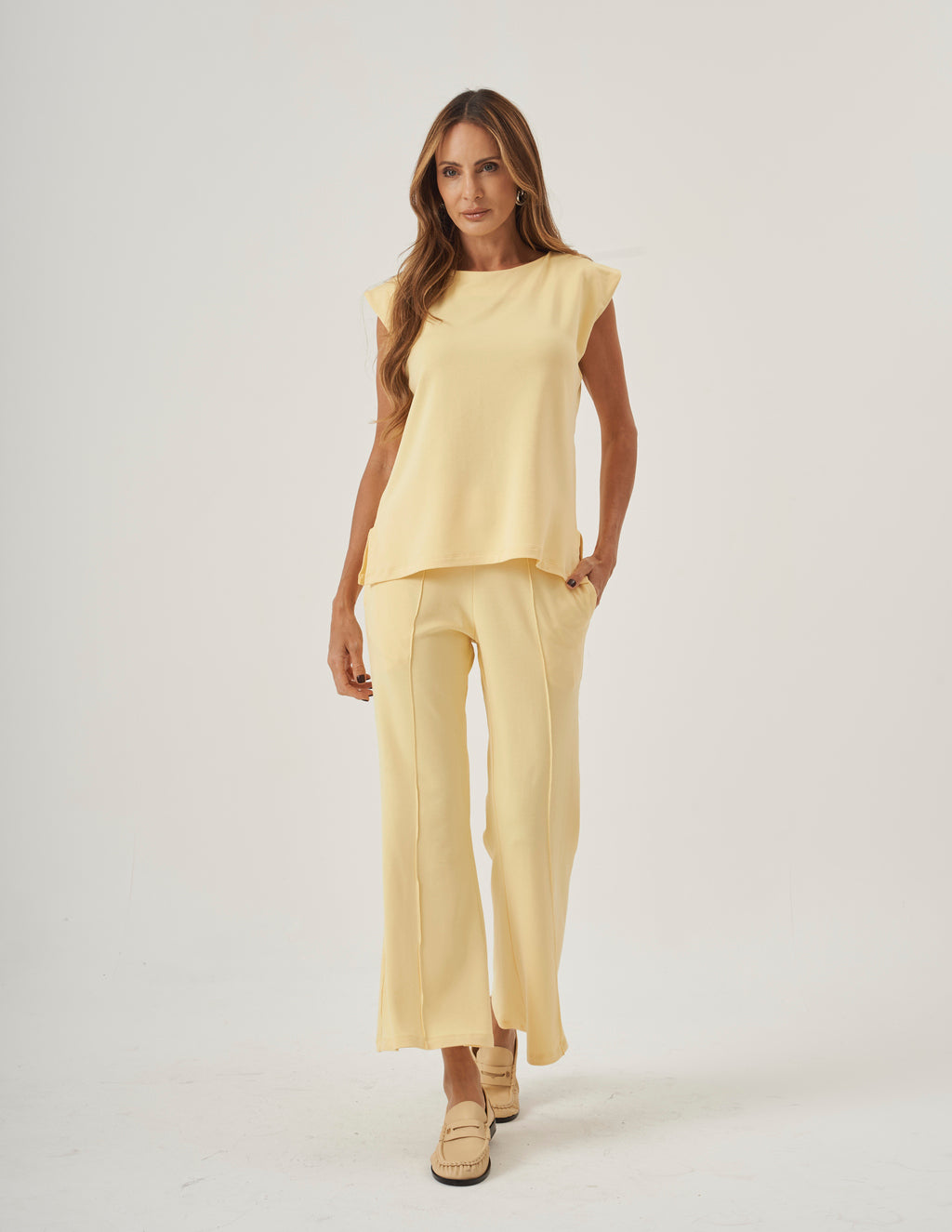Conjunto Munique Amarelo Manteiga