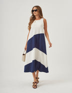 Vestido Charlotte Duo Azul Marinho