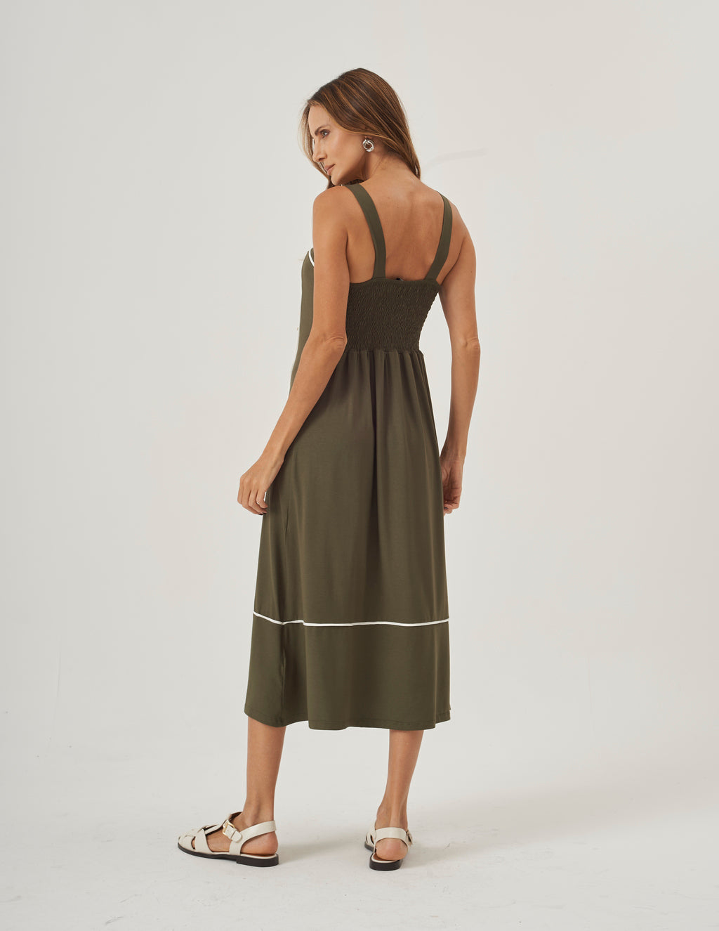 Vestido Antonella Verde Militar