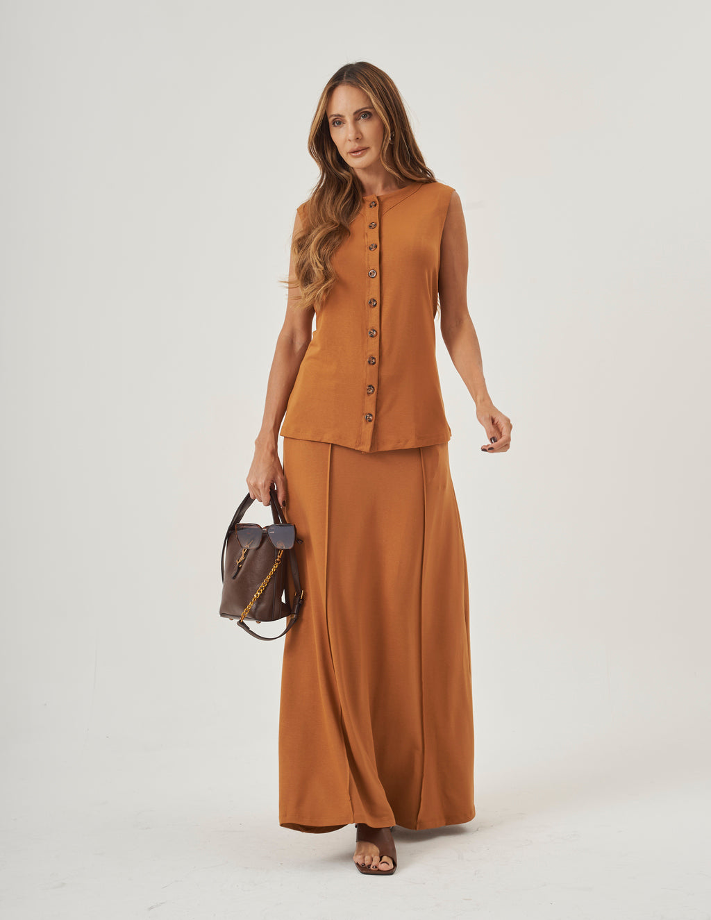Conjunto Melanie Caramelo