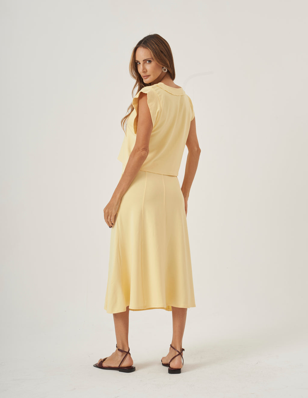 Conjunto Alessia Amarelo Manteiga