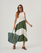 Vestido Charlotte Duo Verde Militar