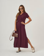 Vestido Claudia Malbec