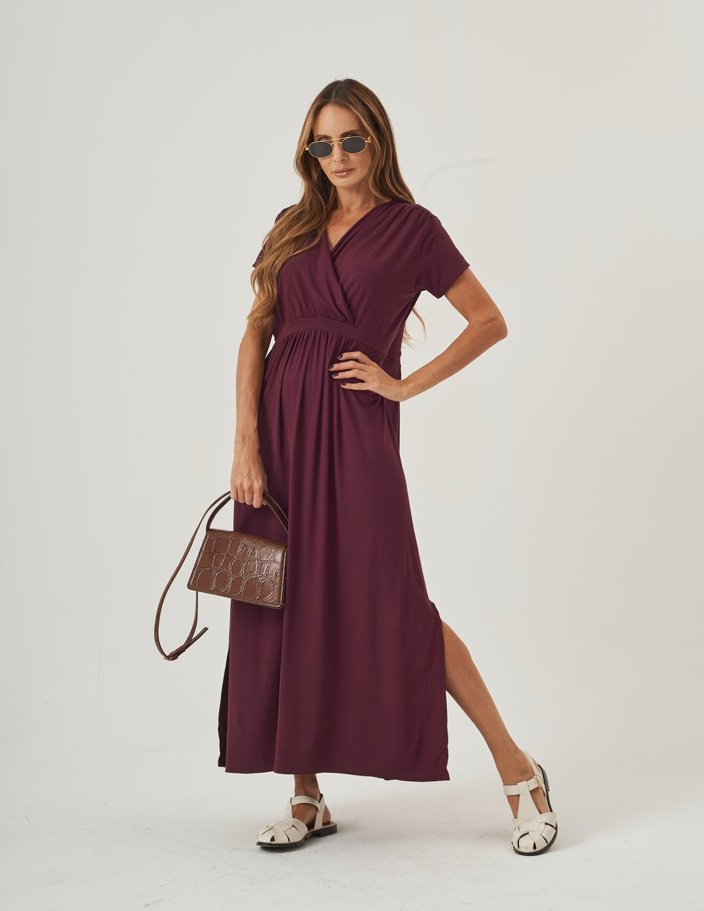 Vestido Claudia Malbec