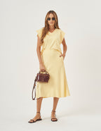 Conjunto Alessia Amarelo Manteiga