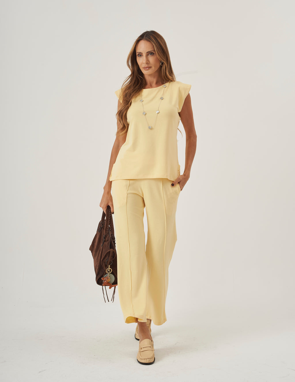 Conjunto Munique Amarelo Manteiga