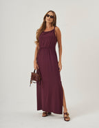Vestido Laura Malbec